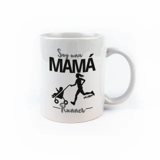 Taza Decorada Soy una Mama Runner