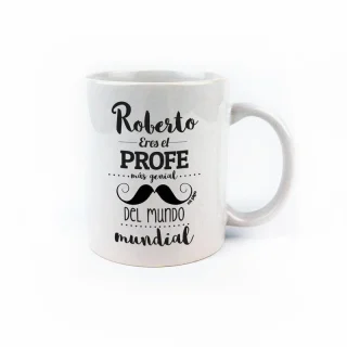 Taza Personalizada mejor profe bigote