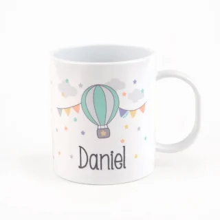 Taza infantil personalizada Globo