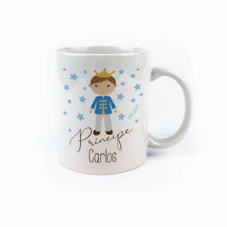 Taza infantil personalizada príncipe Mi Pipo