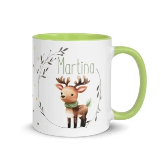 Taza Navidad Personalizada Reno Nanetes