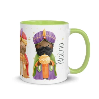 Taza Navideña Personalizada Reyes Magos Nanetes