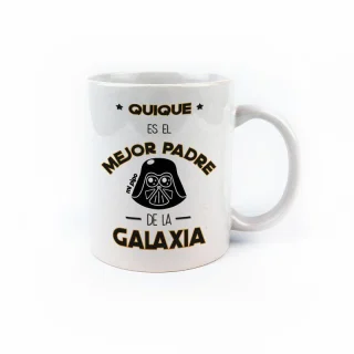 Taza Personalizada El mejor papa de la galaxia Mi Pipo