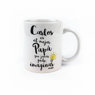 Taza Personalizada El Mejor papá Mi Pipo