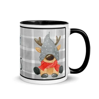 Taza Navidad Personalizada Reno Papa Noel Nanetes