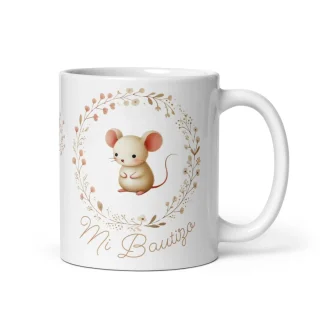 Taza Bautizo personalizada Ratoncito Nanetes