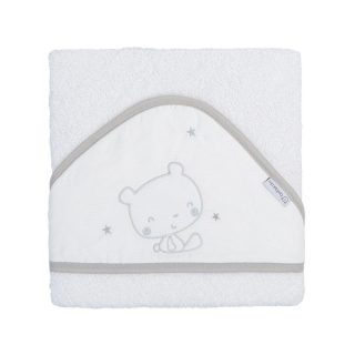 Toalla Bebé Dolce gris osito Bimbi Pirulos