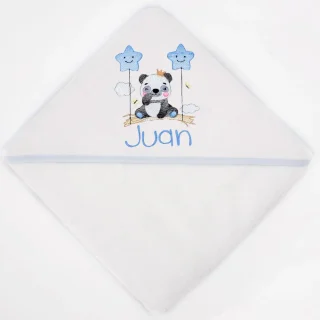 Toalla Bebe Panda Personalizada Nanetes