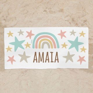 Toalla Ducha Personalizada Infantil Arco Iris