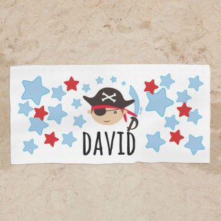Toalla Ducha Personalizada Infantil Pirata