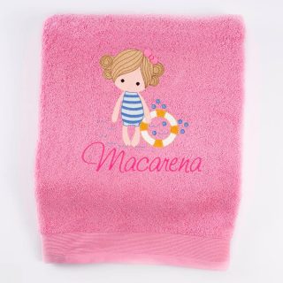 Toalla Personalizada niña playa Nanetes