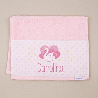 Toalla Personalizada cisne rosa mi pipo