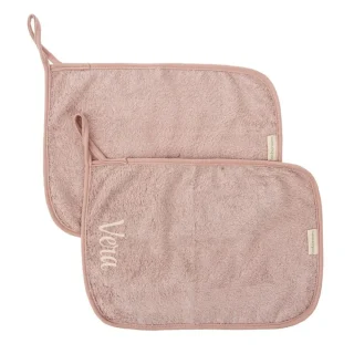 Toalla Guardería pack x2 Rosa Nanetes