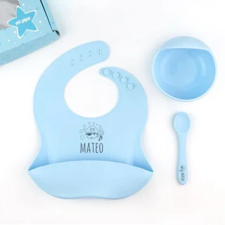 Vajilla Bebe Silicona Personalizada Pirata