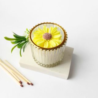 Vela artesanal Sunflower