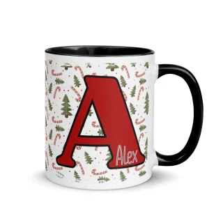 Taza Navideña Personalizada Inicial Nanetes